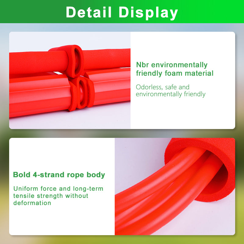 Fitness Elastic Foot Pedal Resistance Bands Sit Up Pull Rope Foot Pedal.