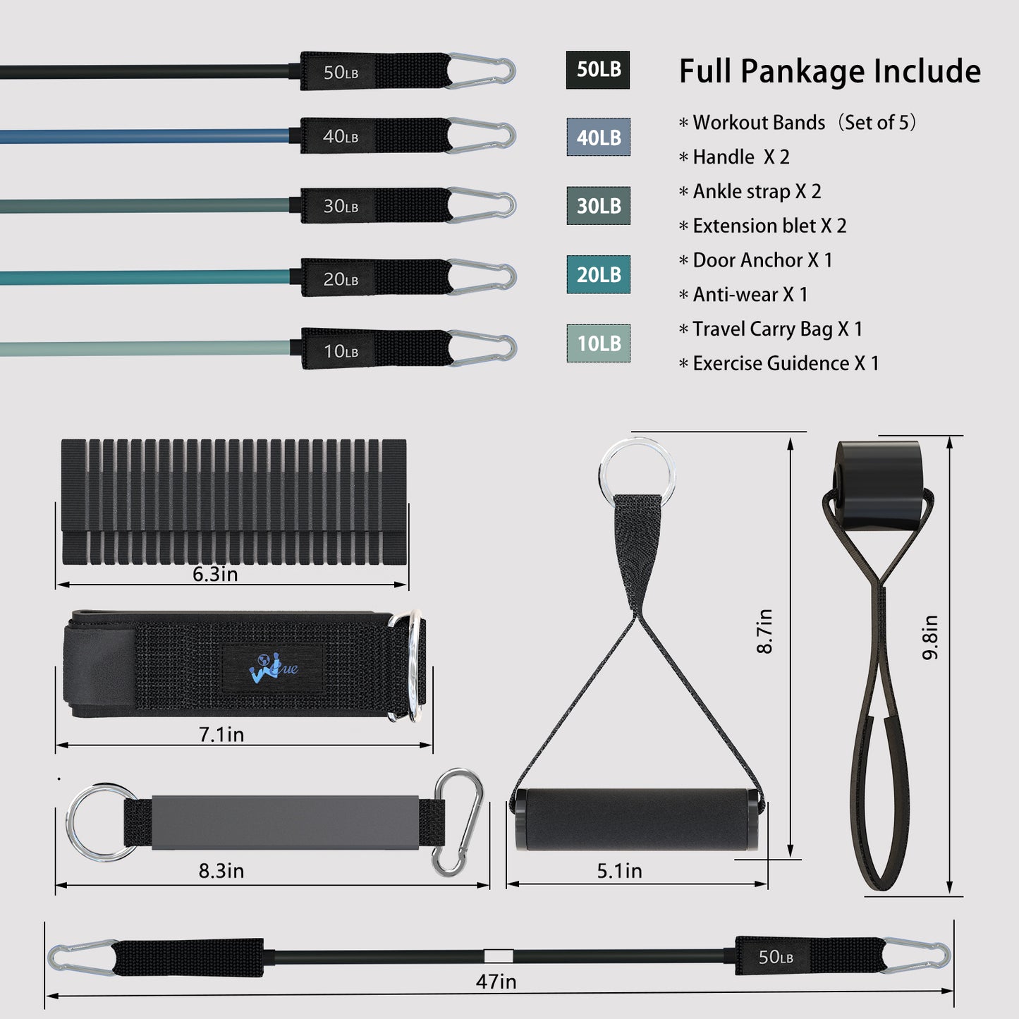 Ripstop and Abrasion resistant 11 Pcs Set.