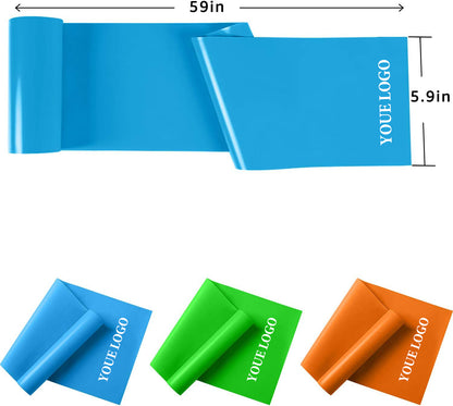 Resistance Bands 3 Set, Elastic Bands for Home Exercise, Physical Therapy Bands for Stretch,.