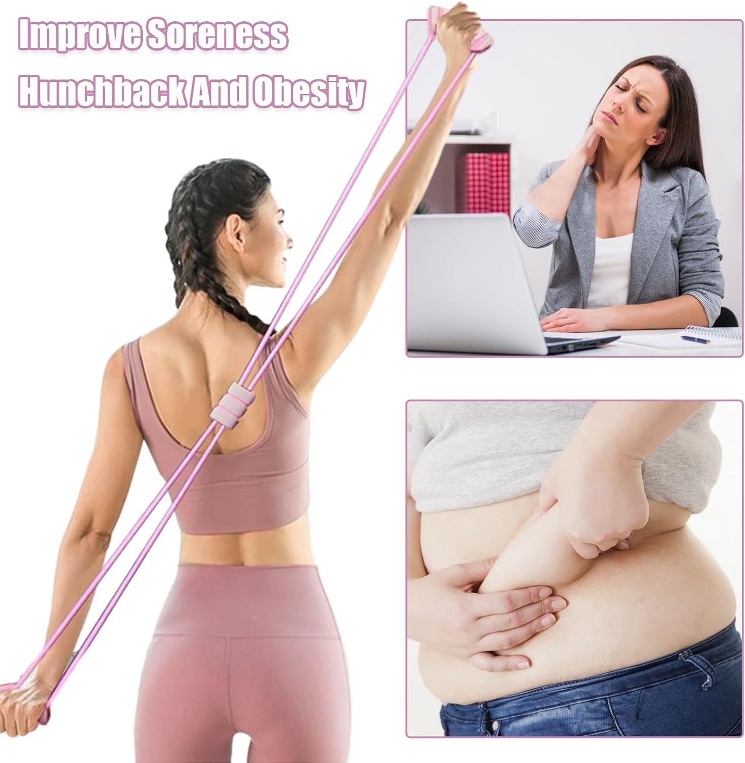 Yoga Resistance Band Stretch Fitness Band.